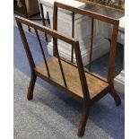 An old beech folio rack, 1920's.