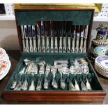 A canteen of George Butler silver plated cutlery.