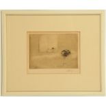 Cedric Hodgson, early 20th Century. 'Sleeping Child'. Etching with aquatint. Pencil signed.