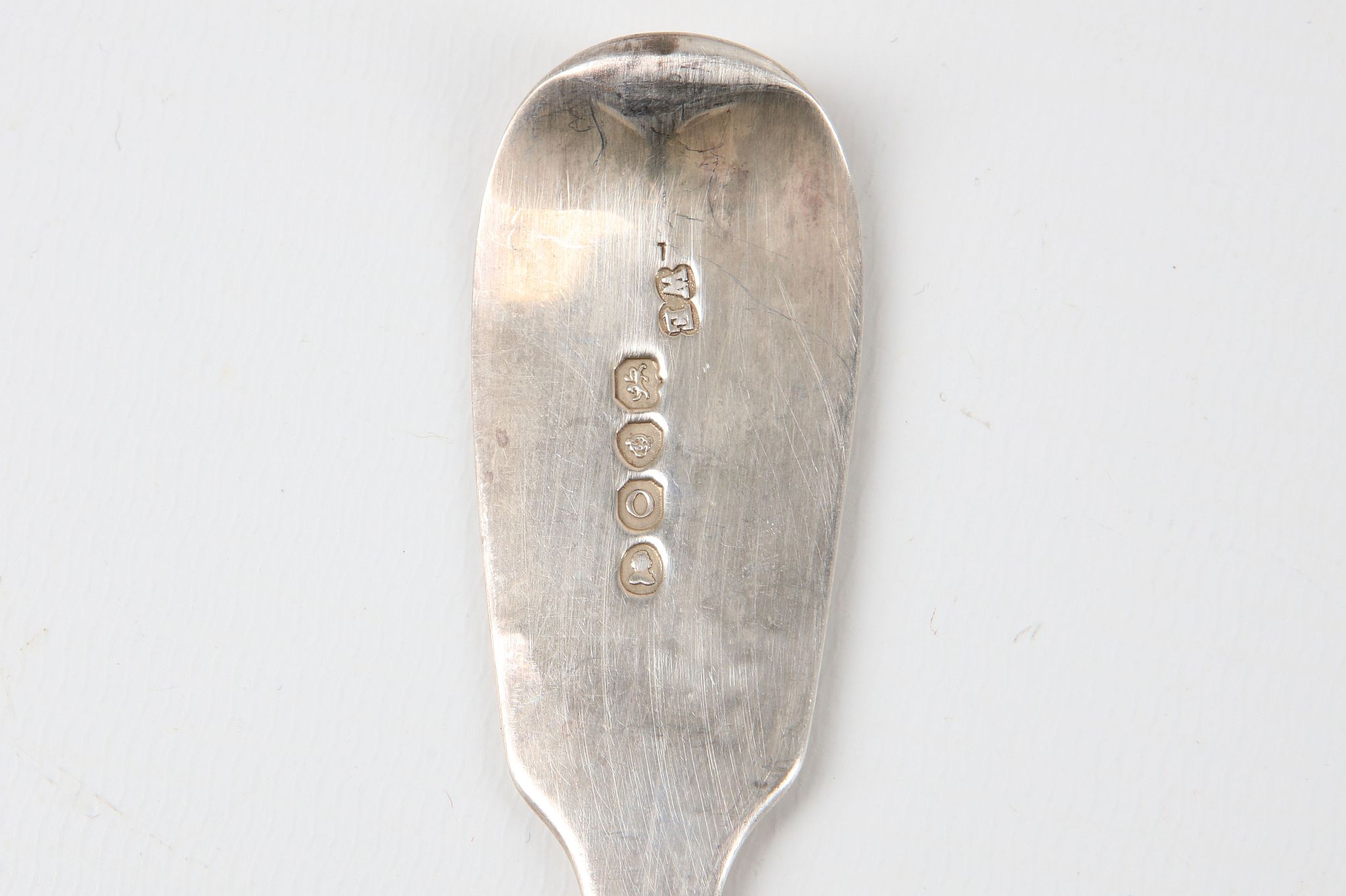 Two hallmarked silver Georgian berry spoons, London 1829, sold with a quantity of silver plated - Image 2 of 3