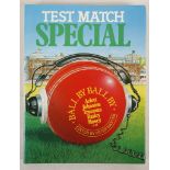 BAXTER, Peter (b. 1947, editor).  Test Match Special. London: Queen Anne Press, 1981. [Number