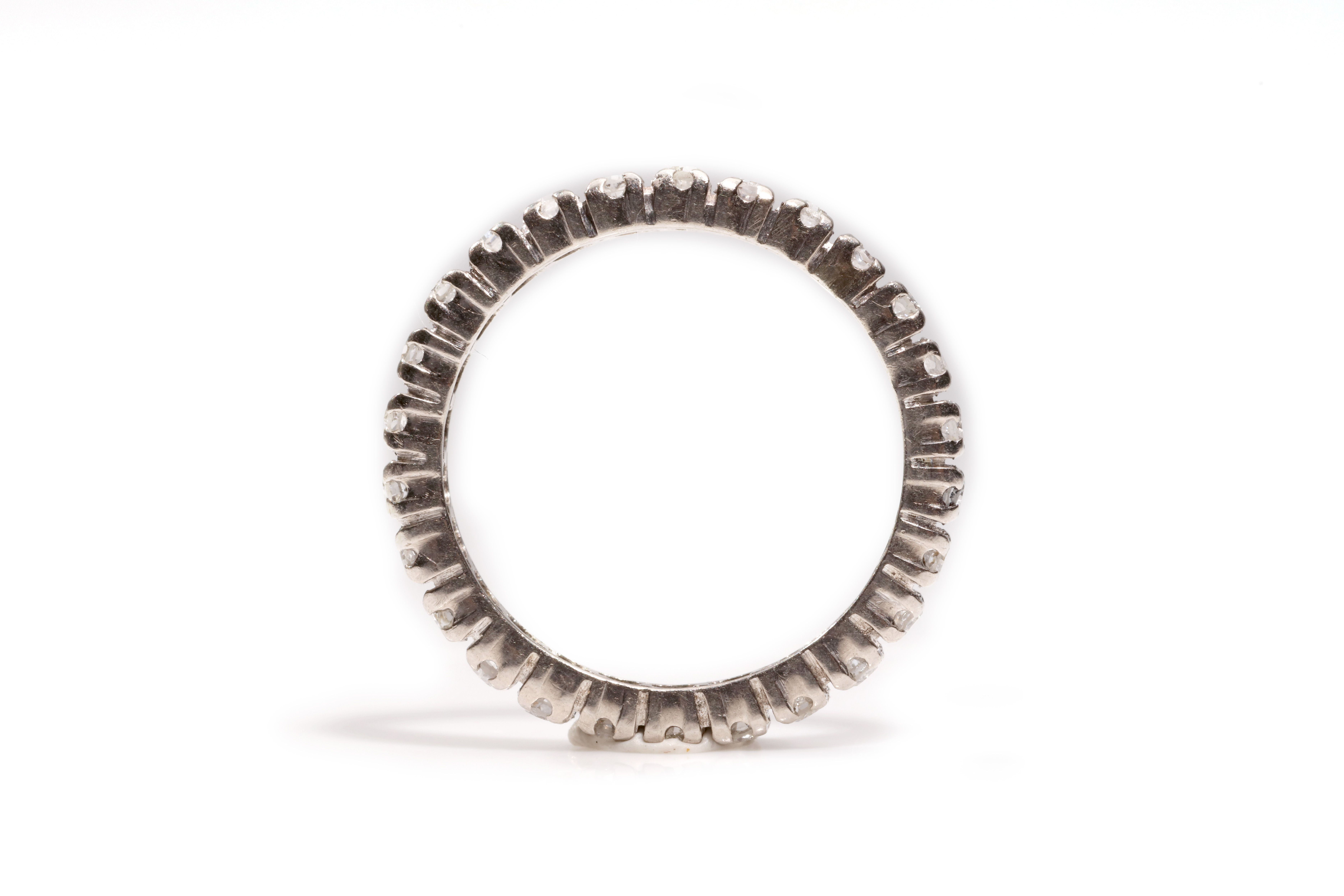 A diamond eternity ring Set throughout with single-cut diamonds, diamonds approx. 0.60ct total, ring - Image 4 of 4