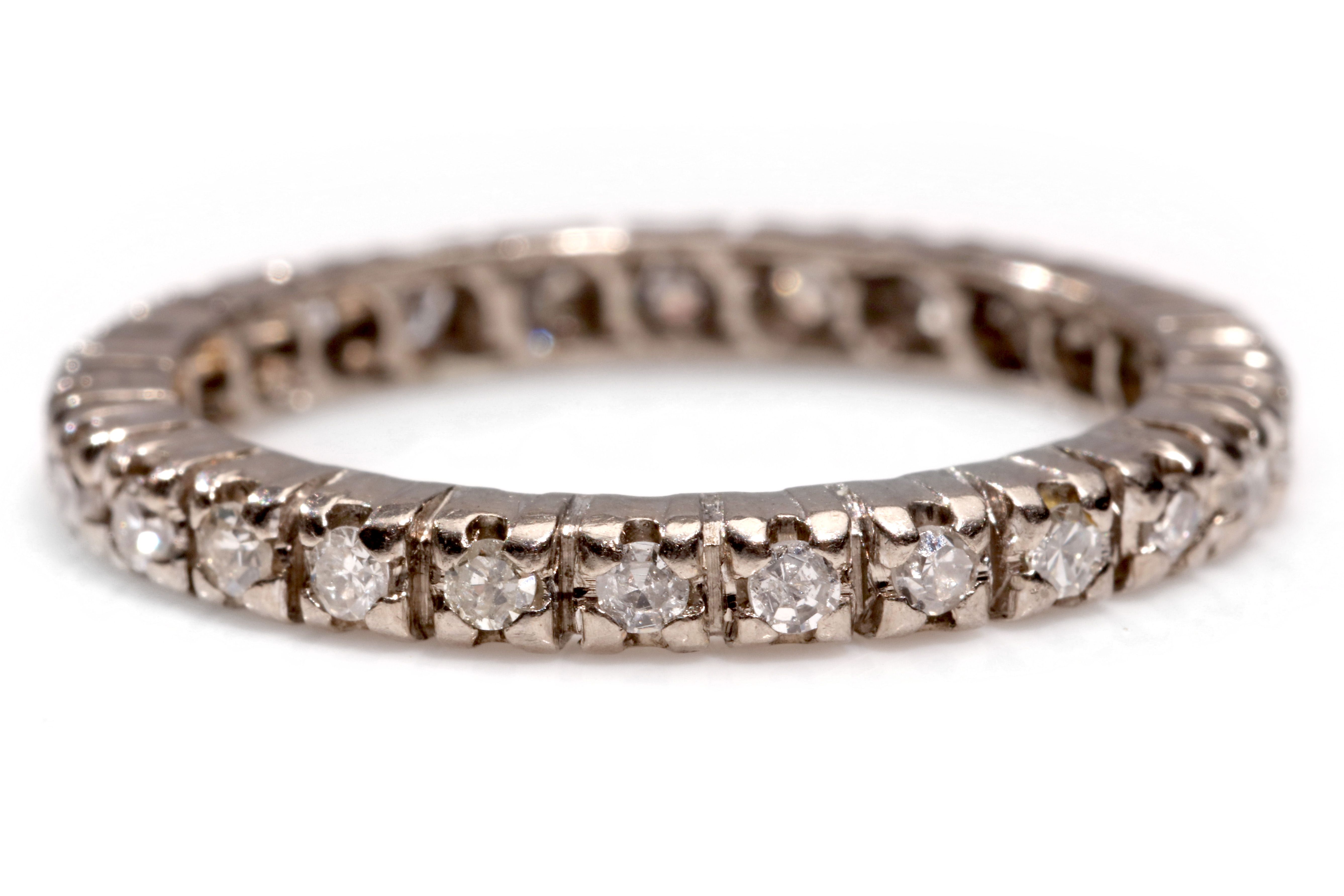 A diamond eternity ring Set throughout with single-cut diamonds, diamonds approx. 0.60ct total, ring - Image 2 of 4