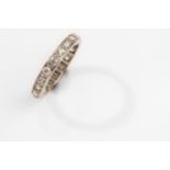 A diamond eternity ring The line of old brilliant and brilliant-cut diamonds, diamonds approx. 0.