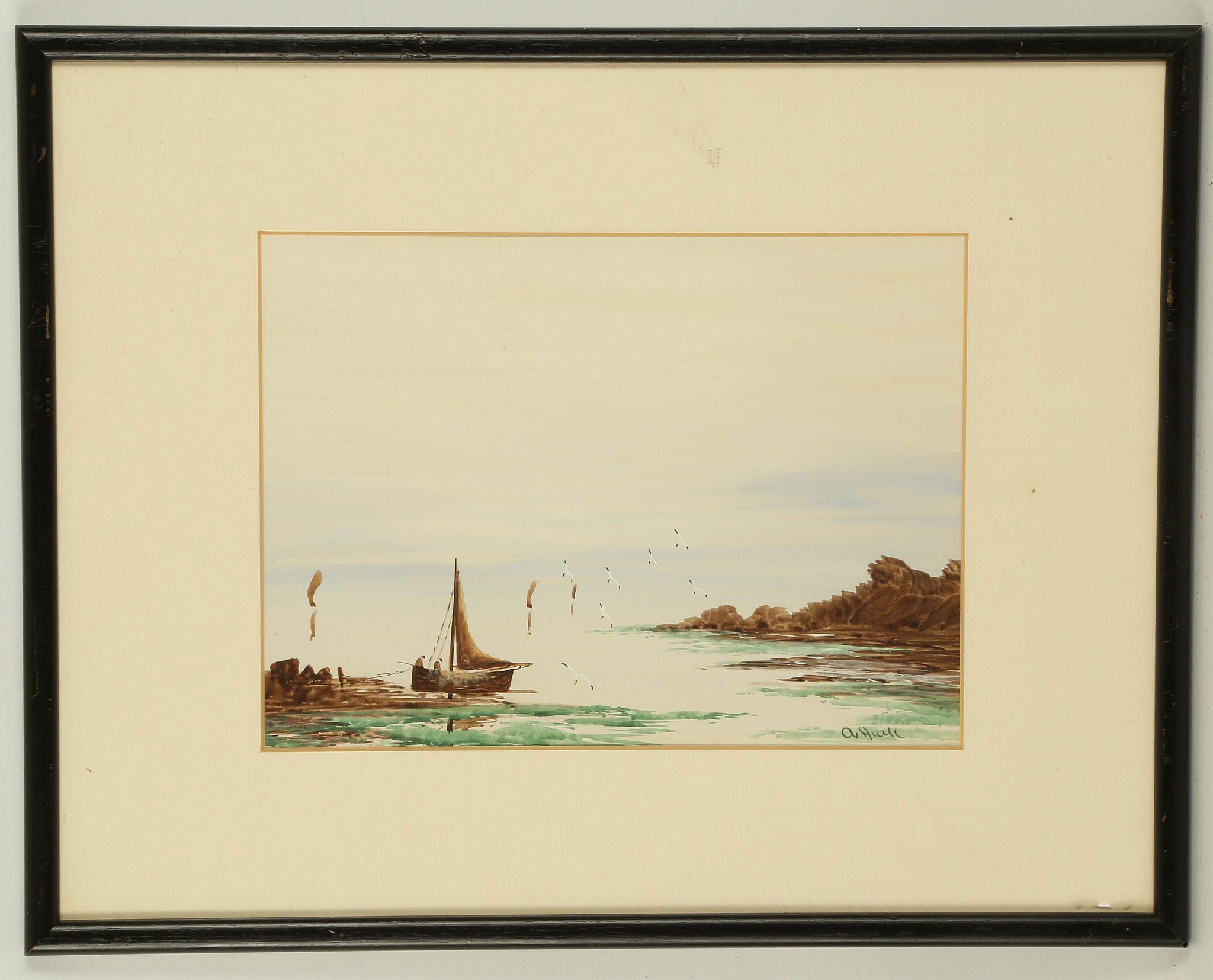 An interesting selection of watercolour works: Caleb Robert Stanley 1790-1868. 'River Landscape' - Bild 8 aus 11