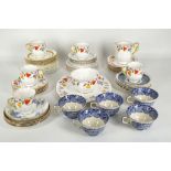 An assorted collection of teaware, to include a 'Daisy shape' standard china part tea set, mason's