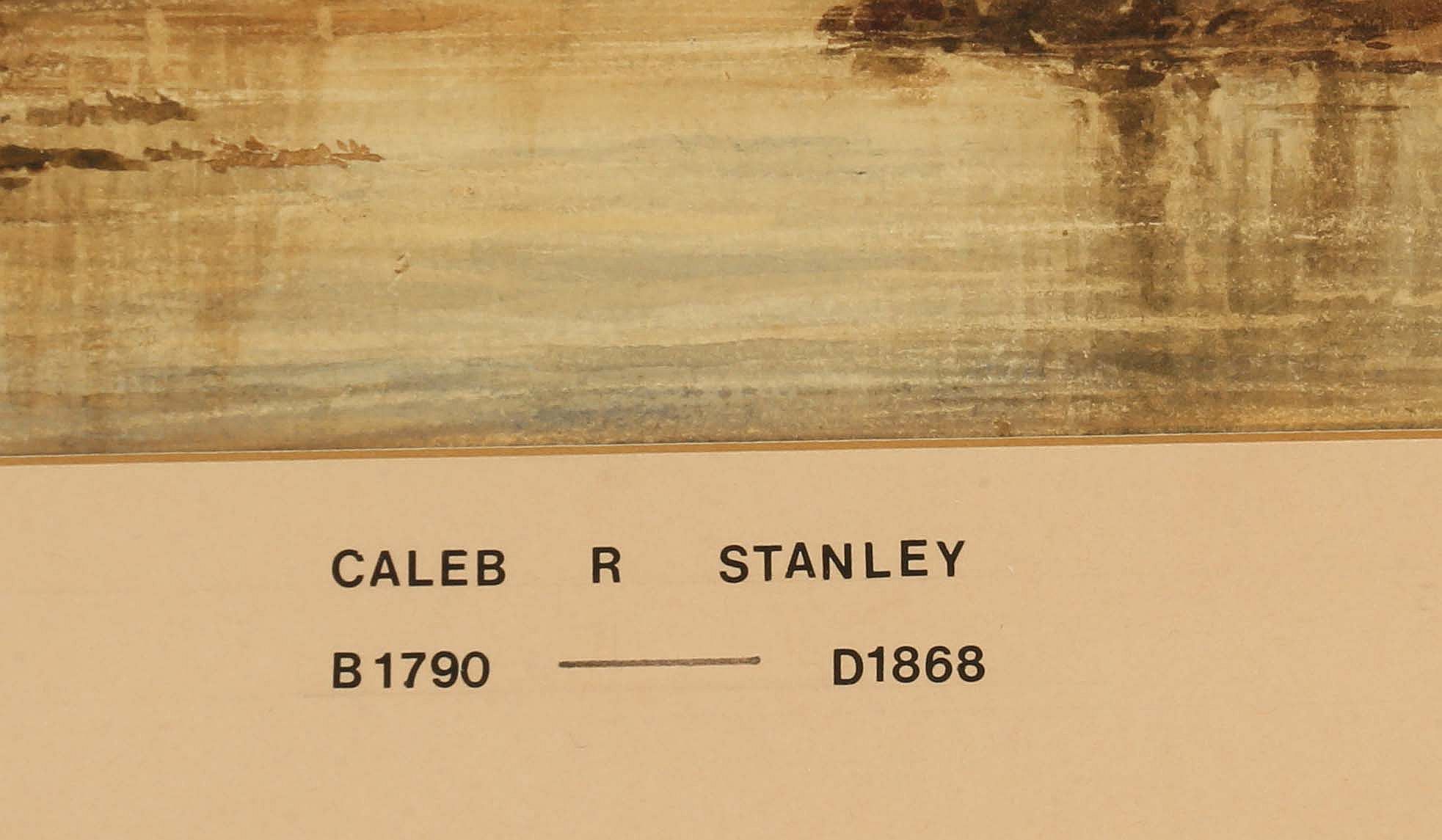 An interesting selection of watercolour works: Caleb Robert Stanley 1790-1868. 'River Landscape' - Bild 2 aus 11