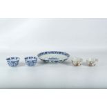 WITHDRAWN! A Chinese blue and white shallow dish, decorated on the outer rim with Buddhistic
