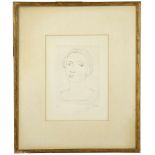 HENRY MOORE O.M., C.H., F.B.A. (BRITISH 1898-1986). 'Head of Girl II', 1979, drypoint etching,