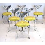 A SET OF SIX MARK BRASIER-JONES PEGASUS CHAIRS, from a limited of 100 from 2002, polished