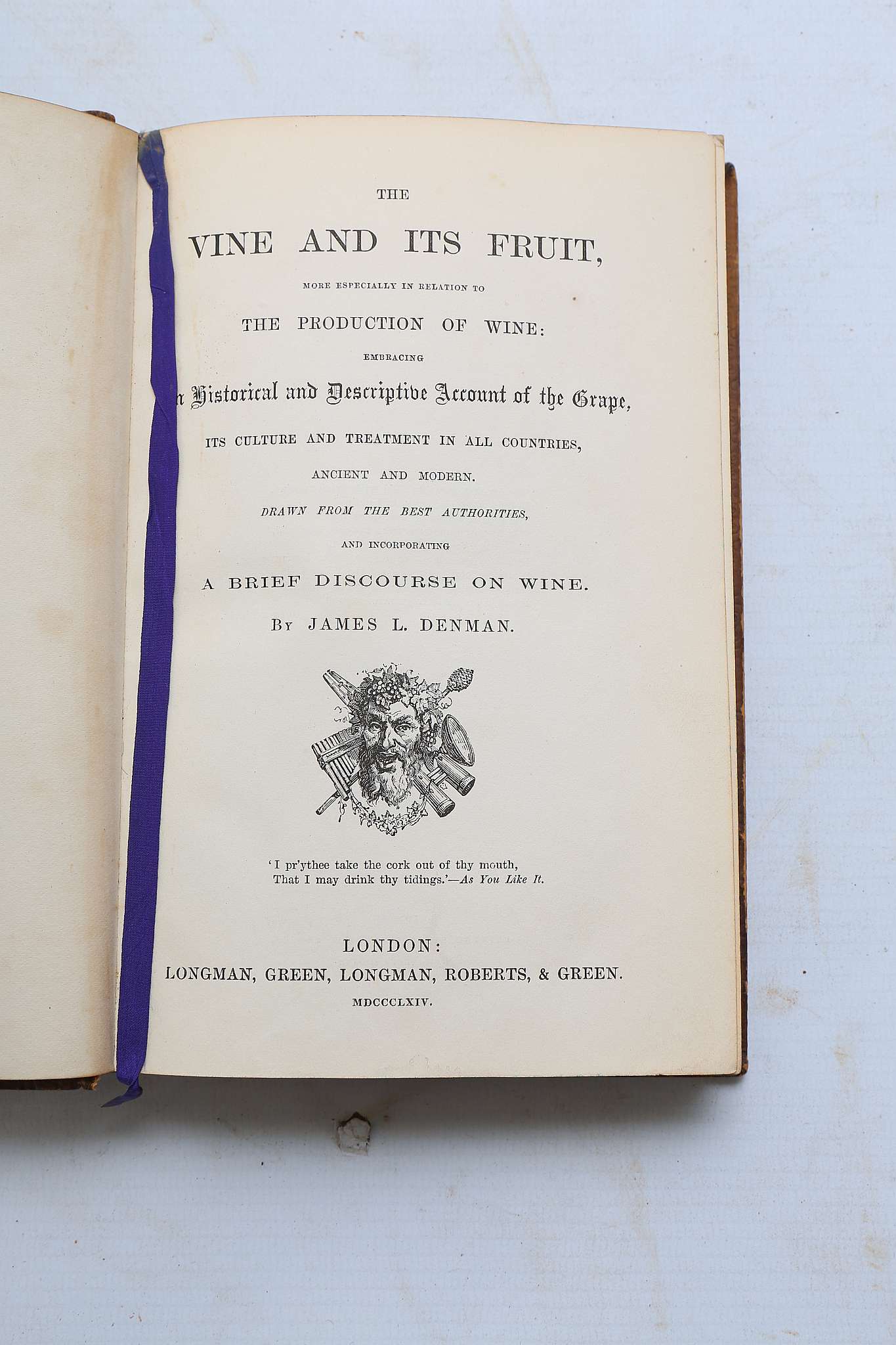 DENMAN, James L. The Vine and its Fruit, More Especially In Relation to the Production of Wine: - Image 4 of 10
