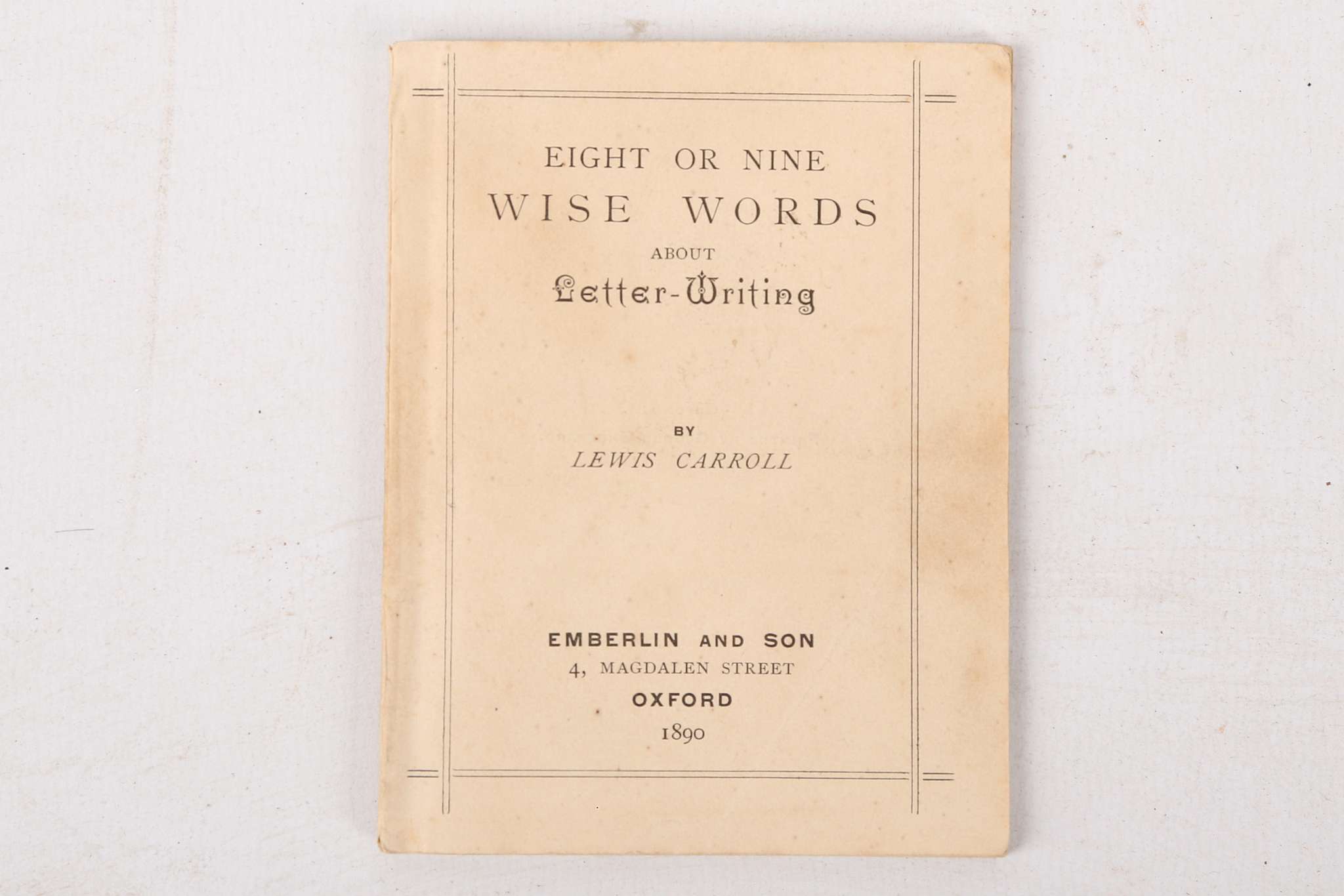 CHILDREN'S BOOKS - Including Lewis Carroll. The Game of Logic. London: Macmillan and Co., 1887. 8vo. - Image 5 of 7