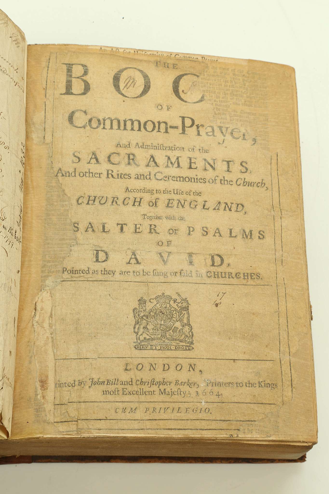 The Holy Bible Containing the Old Testament and the New. Cambridge, [no pub],  1637. 4to. (Title - Image 4 of 5