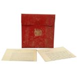 Queen Elizabeth II (1926-). Two documents: 1 appointing John Charles Dundas Harrington to be