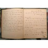 NAVAL - MS. c. 1890's. A collection of manuscripts mainly relating to the vessel - a cutter - 'The