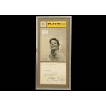 HEPBURN, Katharine (1907-2003). A front wrapper of "Playbill" magazine with a monochrome portrait of
