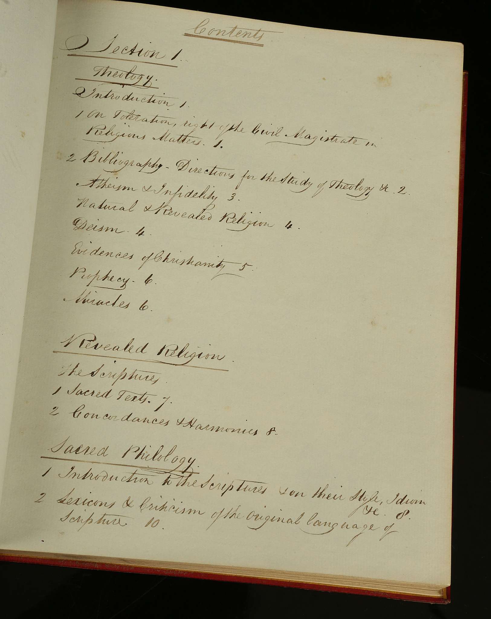 MS. A Catalogue of the Library of the Revd: R:d Harrington. 1835. 4to. Containing an inventory of - Image 4 of 5
