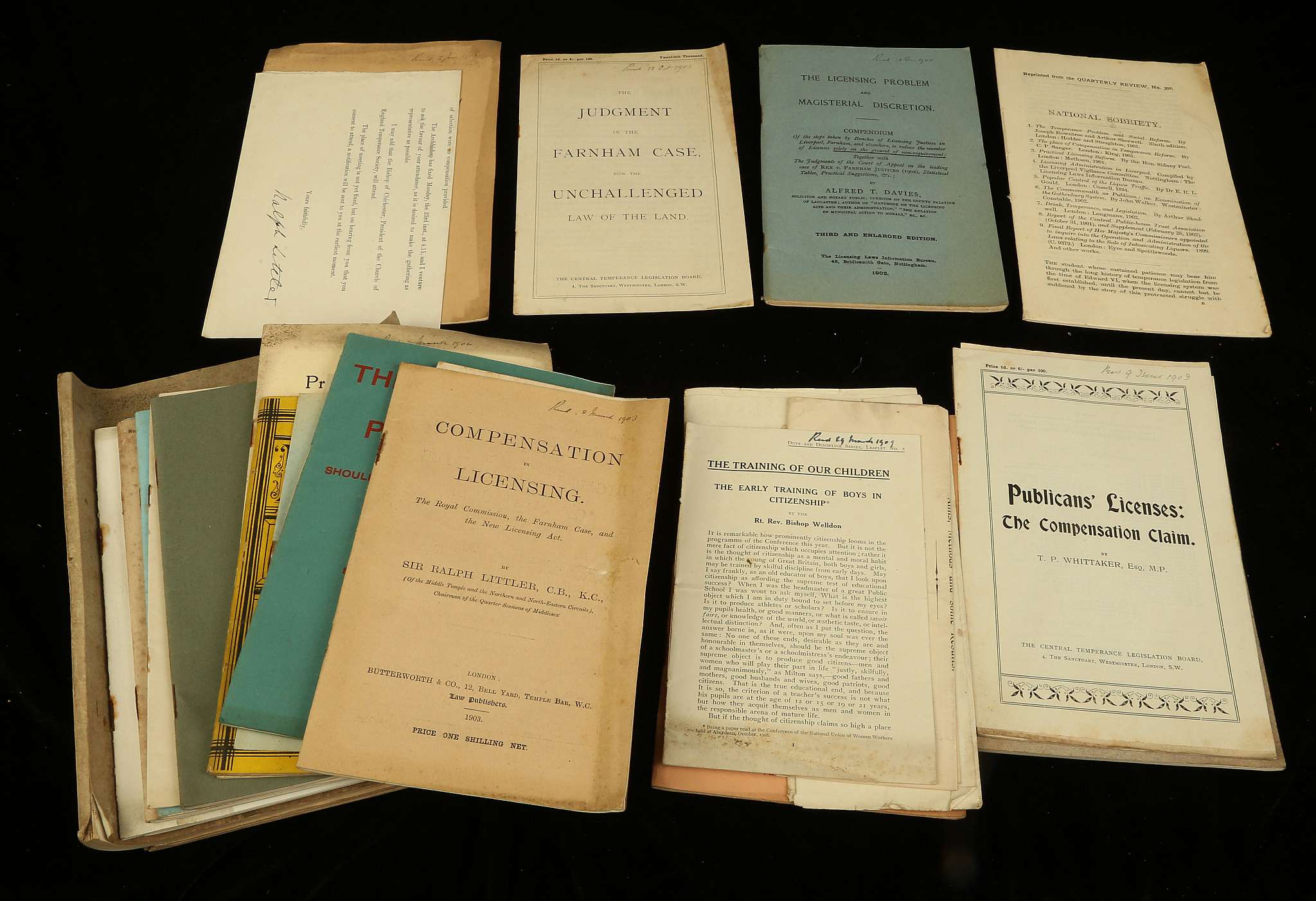 PAMPHLETS - A Temperance Eirenicon. Being A Total Abstainer's Plea for Co-Operation Between