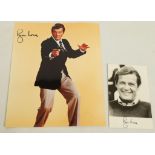 MOORE, Sir Roger (1927-). 10 x 8'' colour photograph of Moore in character as James Bond. With: an