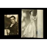 #######WITHDRAWN#######OLIVIER, Sir Laurence (1907-1989); Vivien Leigh (1913-67). A Signed 6'' x 4