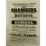 EPHEMERA - MISS CHAMBERS. A collection of material relating to an actress/performer in her quest