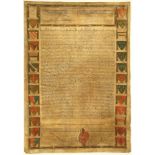 Magna Carta. By Permission of [...the named...] Trustees of the Cottonion Library. This Plate