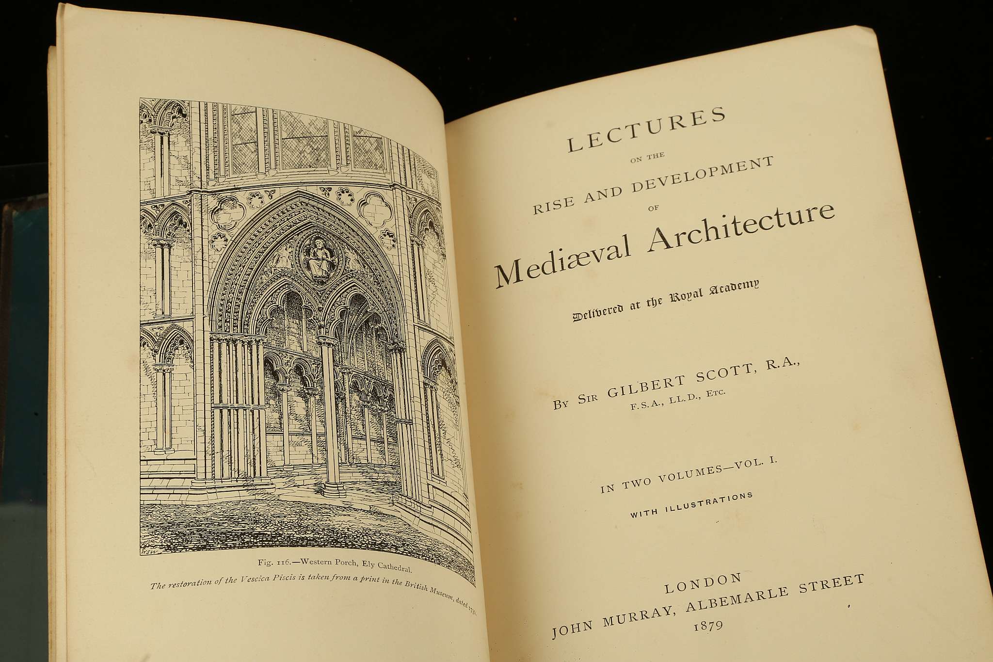 SCOTT, Sir Gilbert (1811-78). Lecturers on the Rise and  Development of Mediaeval Architecture - Image 3 of 5