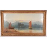 Mid 19th Century Continental school, possibly Italian. Boating traffic on a Swiss lake with