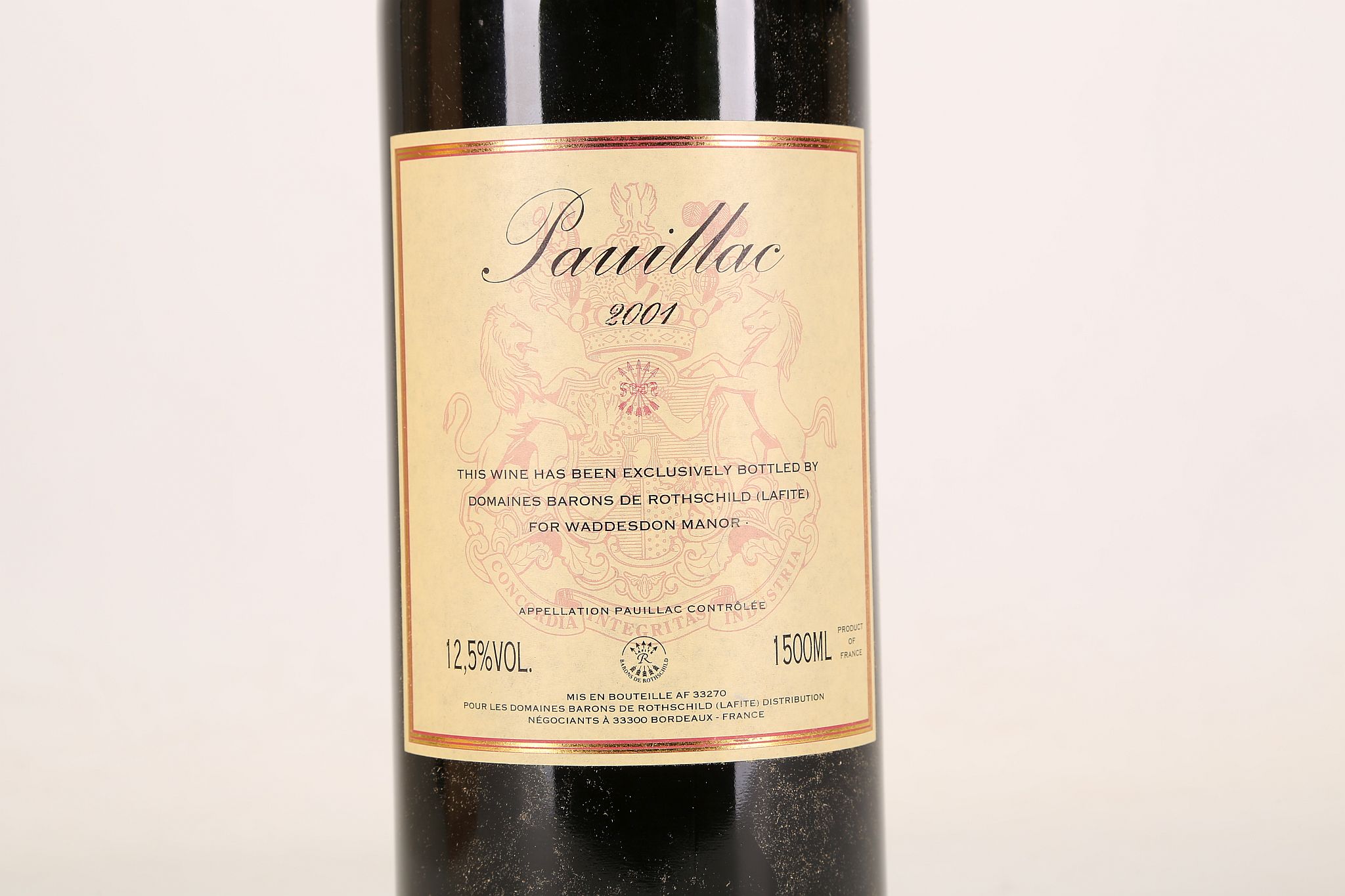 Barons de Rothschild (Lafite), 2001, Pauillac, bottles for Waddesdon Mayor (Now owned by The - Image 3 of 5