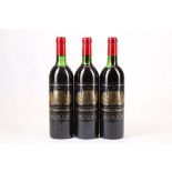 Three 1983 Chateau Palmer, Margaux, two good fill levels, one marginally lower, 75cm (ABV