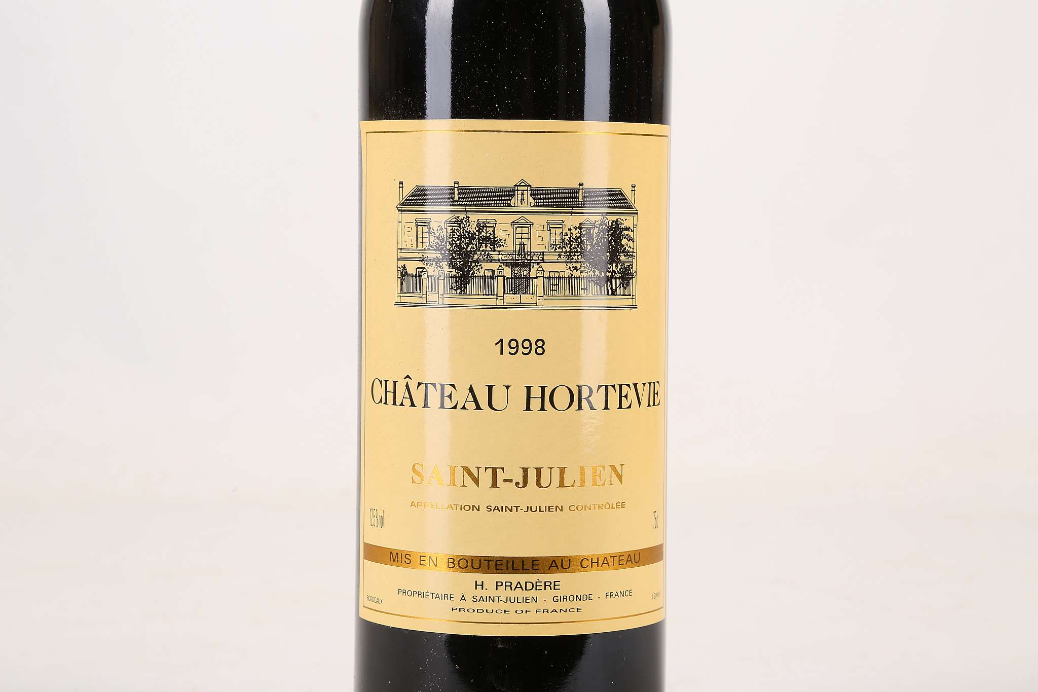 A case of 12 bottles of 1998 Cháteau Hortevie, Saint-Julien, H. Pradère, 75cl (12.5% ABV). *This - Image 3 of 5