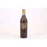 An 1875 Briand Fine champagne Cognac, cork, wax / polymer sealing, marginal liquer loss, approx.