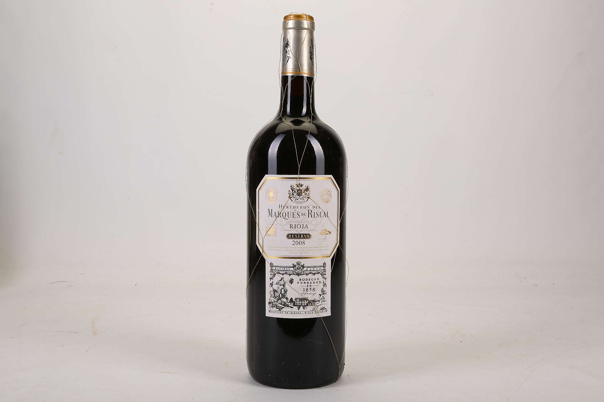 A magnum of 2008 Marquès de Riscal Reserva Rioja, Conseca, 1500ml (13.5% ABV). *This wine has been