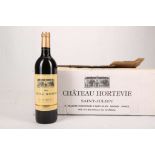 A case of 12 bottles of 1998 Cháteau Hortevie, Saint-Julien, H. Pradère, 75cl (12.5% ABV). *This