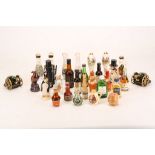 An unusual collection of 1960's and '70's miniatures in glass and ceramic, some by Beswick, 10