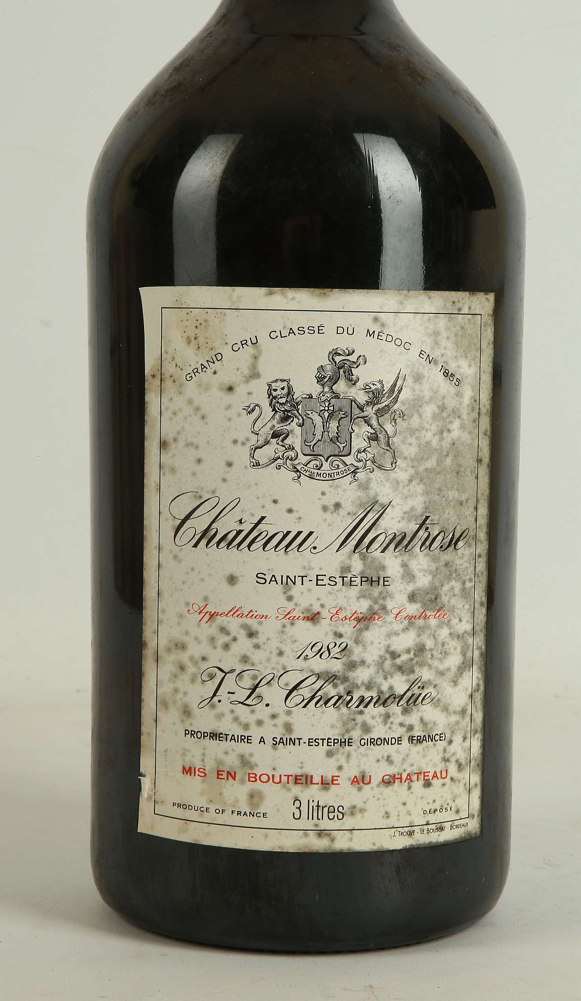 A double Magnum of 1982 Cháteau Montrose, Saint-Estephe, Grand Cru Classè, Vintner - J-L. Charmolue, - Image 2 of 4