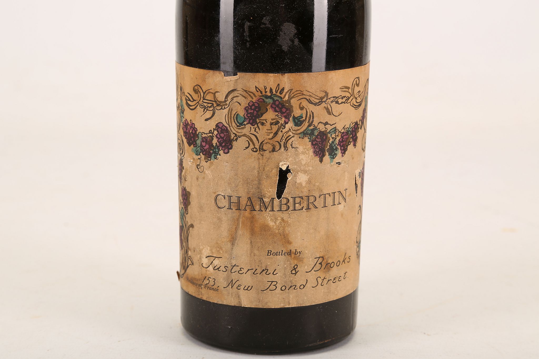 A 1947 bottle of Chambertin Burgundy, bottled by Justerini and Brooks, 70cl. *This bottle has been - Image 2 of 4