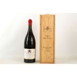 A double magnum of 2001 Père Caboche Cháteanneuf du Pape, 3 litres (14% ABV), in original wood box.