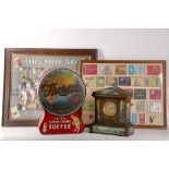 A selection of early 20th century retail advertising items to include; a Thrones Toffee tin display,