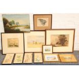 A quantity of assorted framed pictures and prints, various.