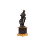 AFTER CLAUDE MICHEL CLODION (FRENCH, 1738-1814): AN EARLY 19TH CENTURY BRONZE FIGURE OF A GIRL