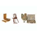 PORTABLE ARTISTS EASELS FROM THE COLLECTION OF ARTHUR DRUMMOND 1871-1951. An excellent late 19th