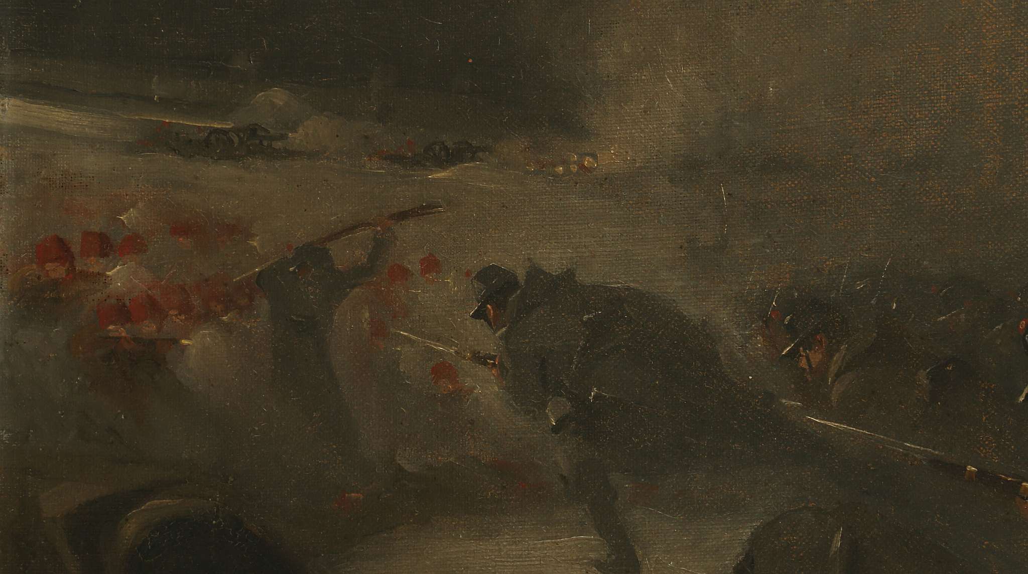 AFTER EMILIAN LAZARESCU 1878-1934. 'Battle Scene from the Austro-Hungarian Was'. Oil on canvas. - Image 5 of 7