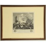 WILLIAM HOGARTH. 'The Bathos'. Engraving. Published 1764. End plate depiction of the world's end.