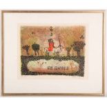 Madeleine Pyn, a set of 4 limited edition humorous  coloured prints depicting scenes from the