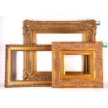 A selection of 3 giltwood frames, the largest 40cm x 50cm (3).