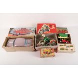 A small selection of 5 boxed tinplate toys to include Japanese examples, items include a Benbros