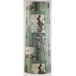 A 1960's Piero Fornasetti style lamp shade, 91cm high.