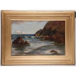 Wyclliffe Egginton R.I., b.1875-1951. Coastal scene, oil on canvas. Signed lower left, dated 1903.