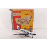 A French Joustra tinplate model of the Boeing 707 International, in mint condition and in its